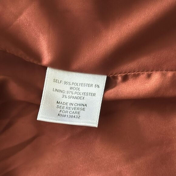 Modcloth Wool Informed Ensemble Brown Houndstooth Single Button Blazer Size XL - Picture 10 of 15